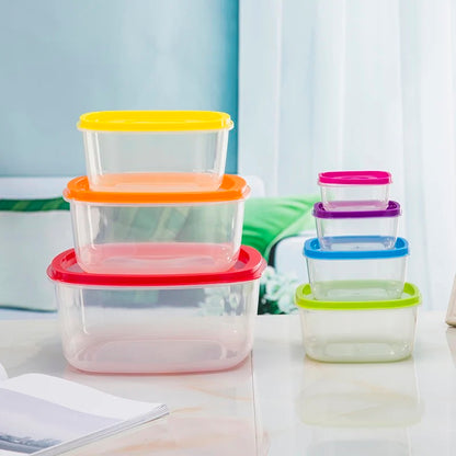 Square Food Container Set 7Pcs