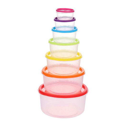 Round Food Container Set 7Pcs