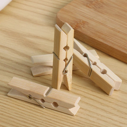 Bamboo Clothes Pegs 20 Pcs