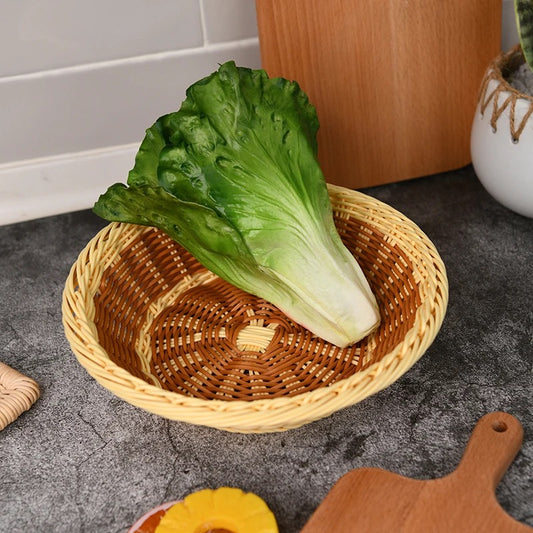 Woven Rattan Bread Basket