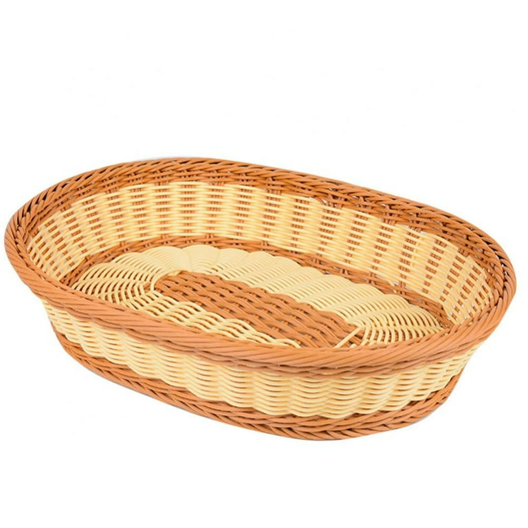 Woven Rattan Bread Basket