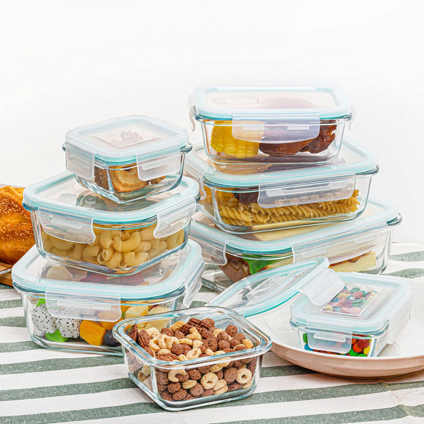 Glass Tupperware 3 Piece Set