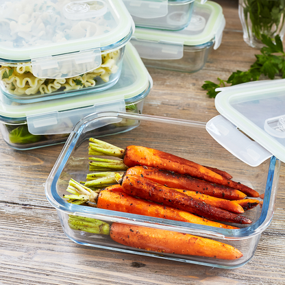 Glass Tupperware 3 Piece Set