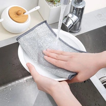 Silver Wire Multifunctional Cleaning Cloth 6PCs