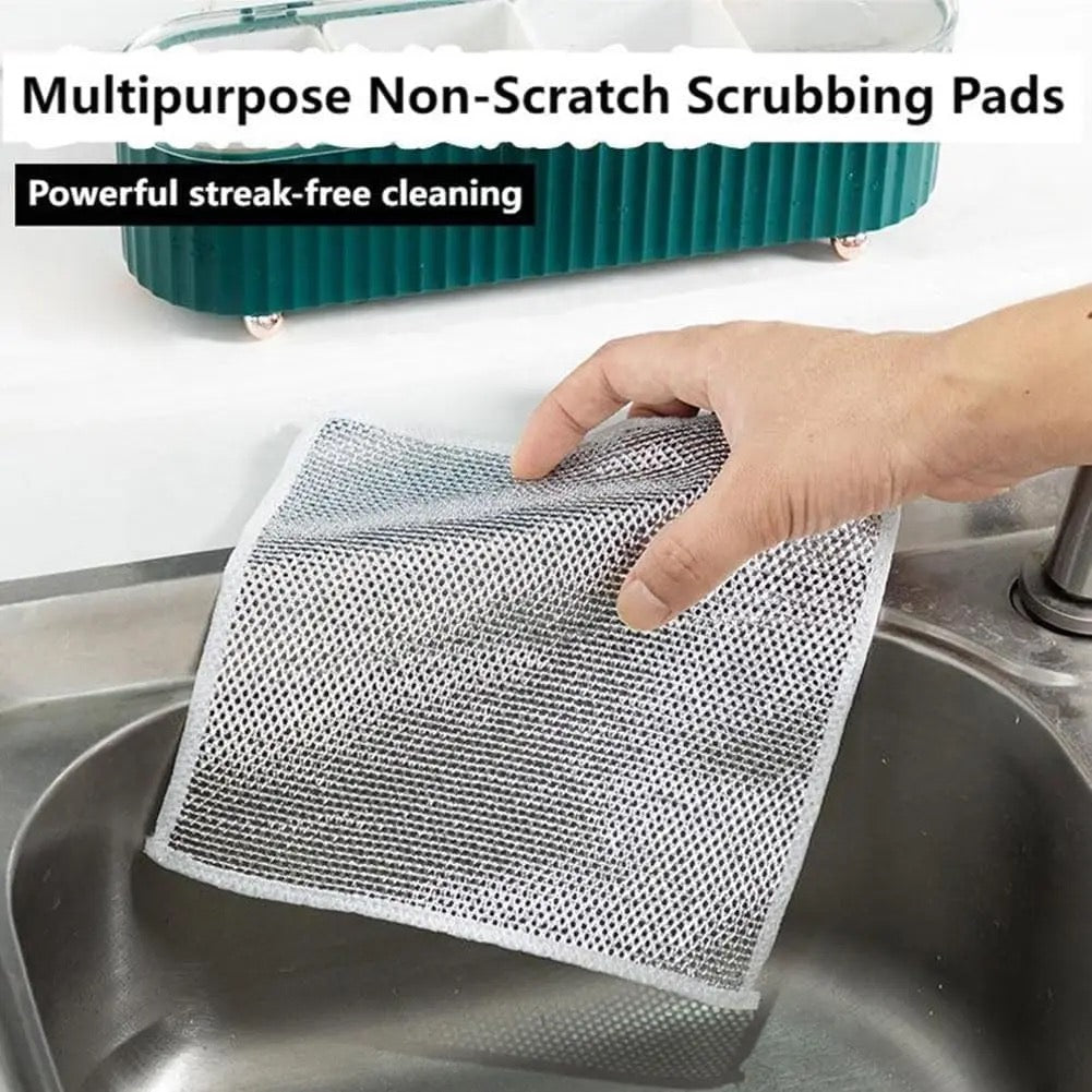 Silver Wire Multifunctional Cleaning Cloth 6PCs