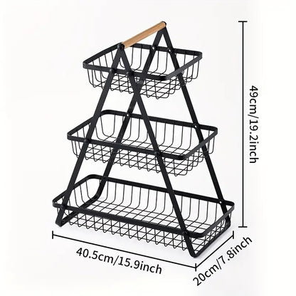 3 Tier Fruit Basket Organizer