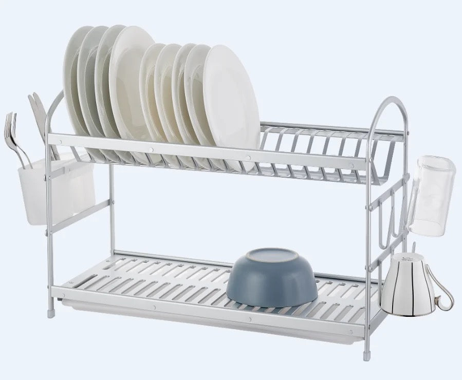 Aluminum 2 Layer Dish Rack