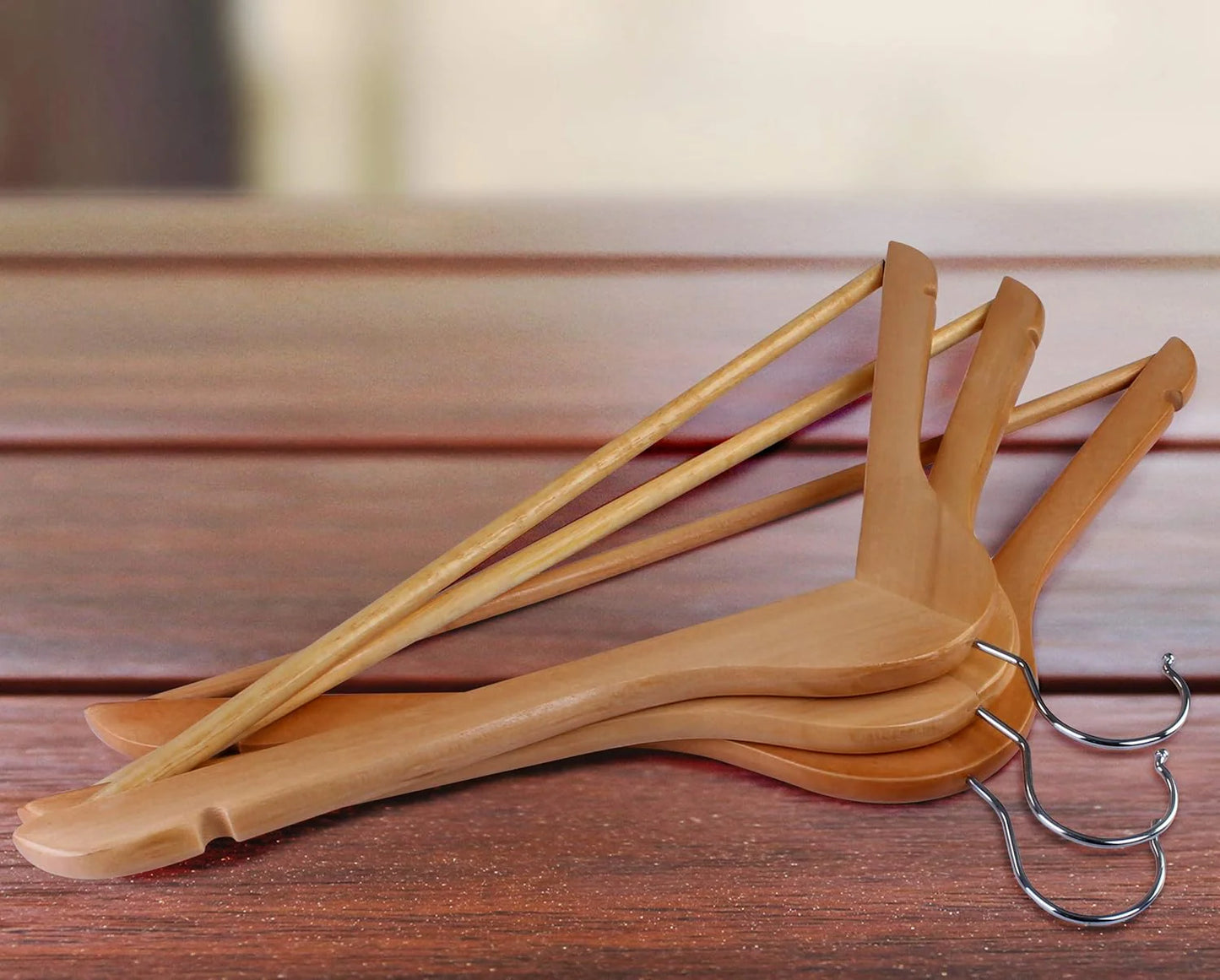 Wooden Clothes Hanger 3 Piece Set