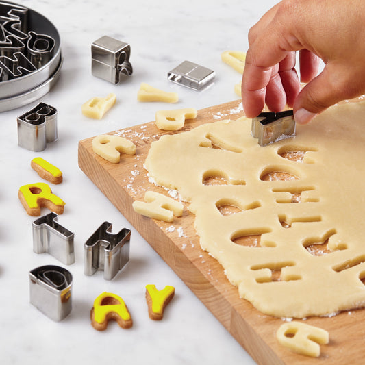 Stainless Steel Alphabet Cookie Cutters