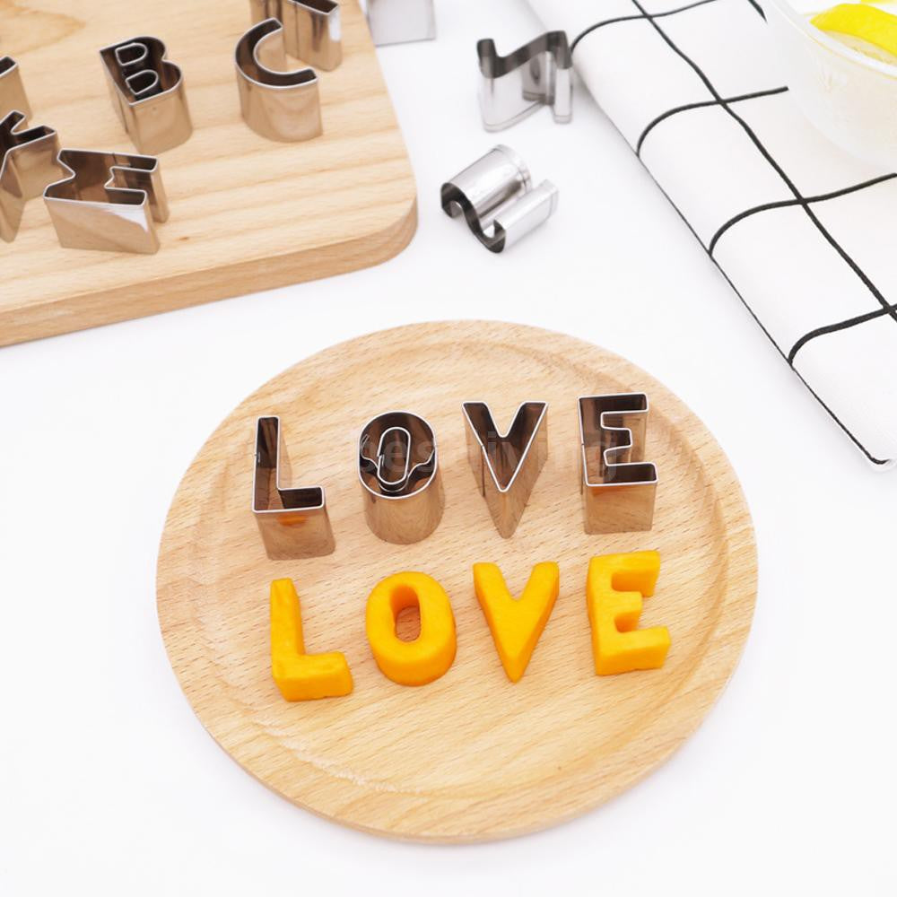 Stainless Steel Alphabet Cookie Cutters