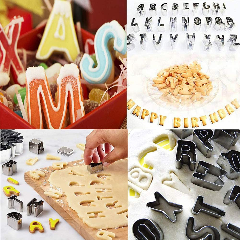 Stainless Steel Alphabet Cookie Cutters