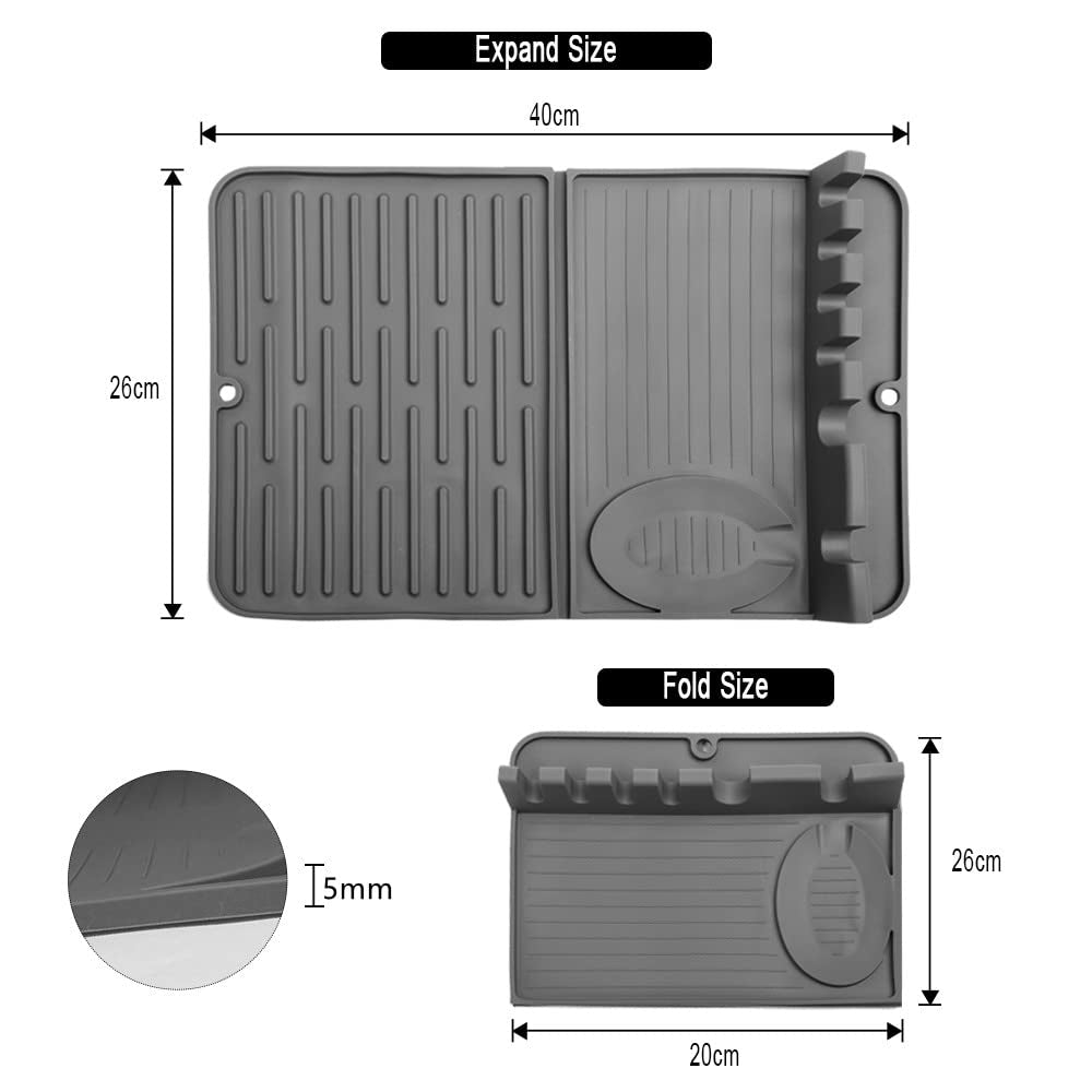 Expandable Silicone Utensil Rest