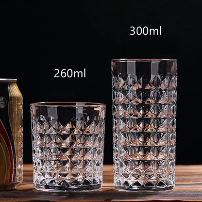 Diamond Glasses 6 Pieces Set