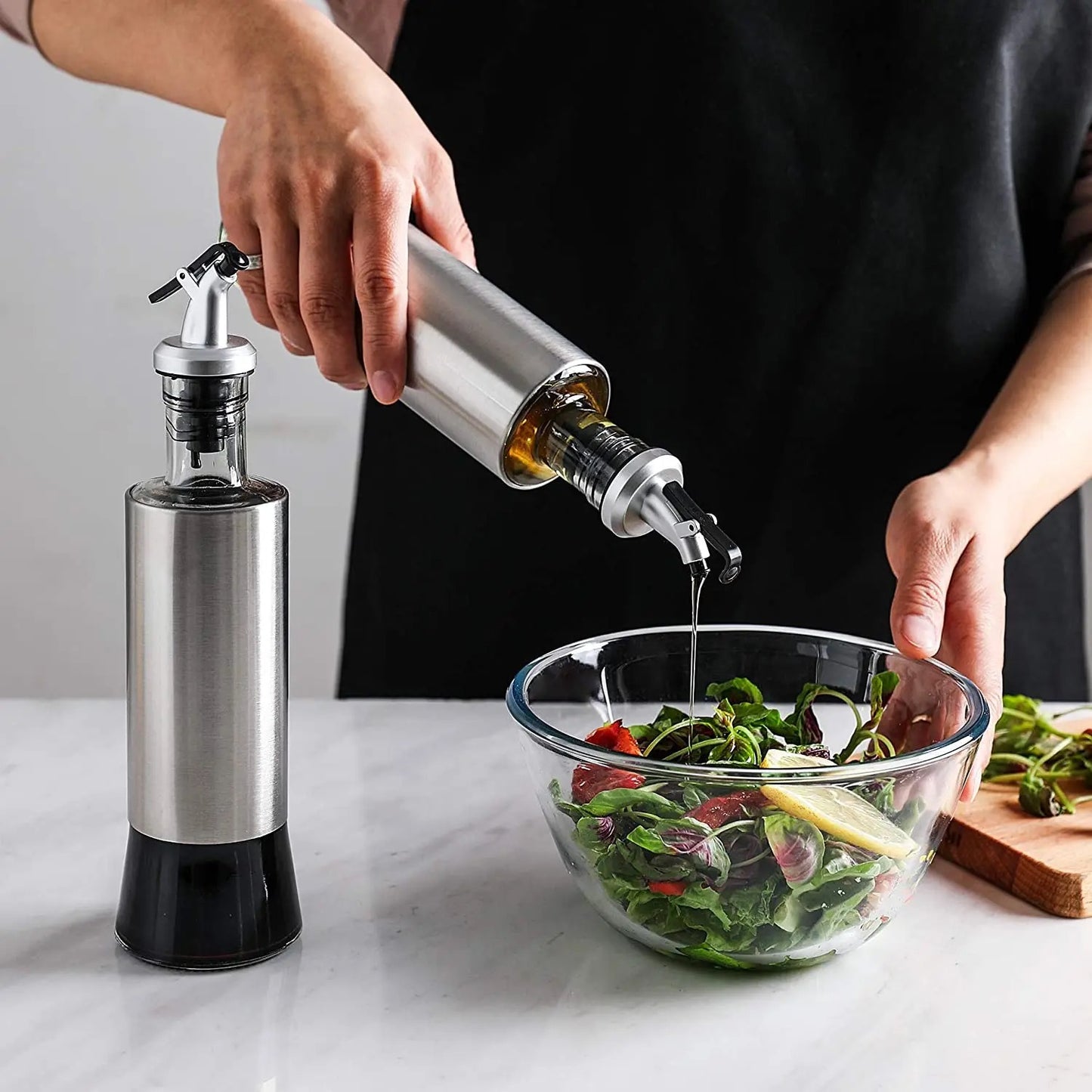 Stainless Steel Olive Oil Dispenser Bottle