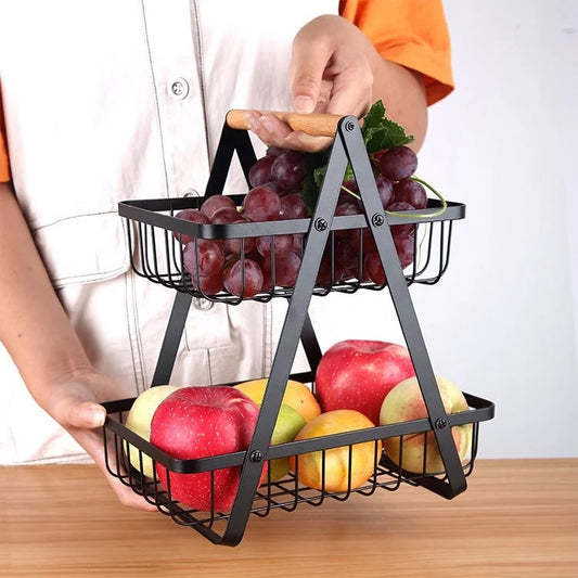 2 Tier Fruit Basket Organizer