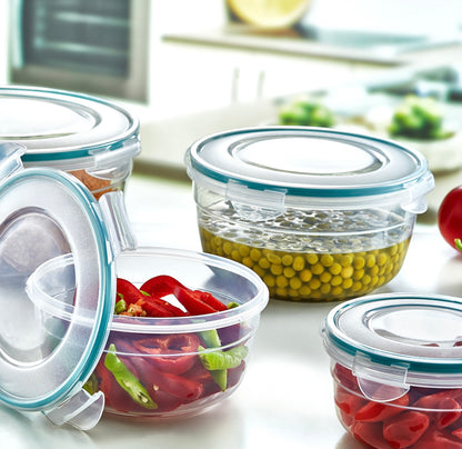 Round Airtight 5 Piece Tupperware Set