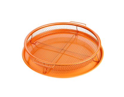 Round Copper Open Airfryer Tray